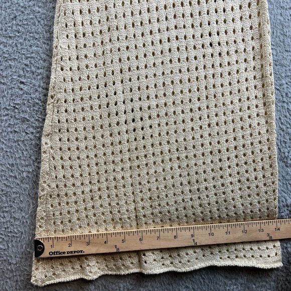 New Elan Natural Crochet Cardigan sweater / crochet pant set size M - Picture 16 of 16